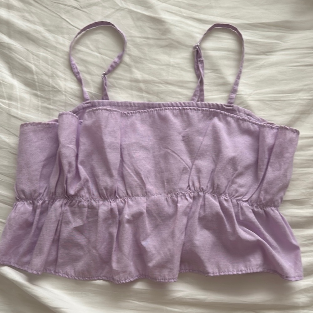 Trendyol Purple Ruffled Smocked Camisole